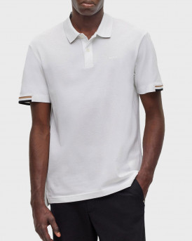 BOSS PARLAY MEN'S POLO SHIRT - 50467113 - WHITE