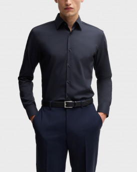 BOSS H-HANK MEN'S SLIM FIT SHIRT - 50469345 - BLUE