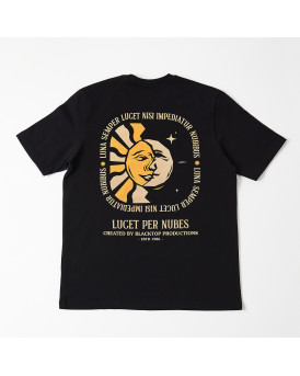 BLACKTOP FOUNDATION ΑΝΔΡΙΚΗ ΜΠΛΟΥΖΑ ΚΟΝΤΟΜΑΝΙΚΗ ΜΕ ΣΧΕΔΙΟ - LUMINUS - ΜΑΥΡΟ