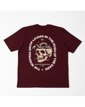 BLACKTOP FOUNDATION ΑΝΔΡΙΚΗ ΜΠΛΟΥΖΑ ΜΕ ΣΧΕΔΙΟ - SKULL BLAZER - ΜΠΟΡΝΤΩ