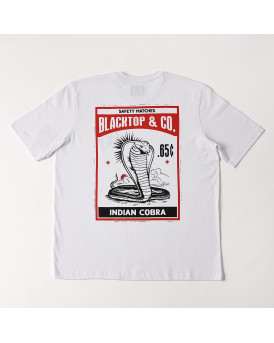 BLACKTOP FOUNDATION ΑΝΔΡΙΚΗ ΜΠΛΟΥΖΑ ΚΟΝΤΟΜΑΝΙΚΗ ΜΕ ΣΧΕΔΙΟ - MAMBA MENTALITY - ΑΣΠΡΟ