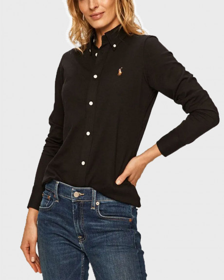 POLO RALPH LAUREN ΓΥΝΑΙΚΕΙΟ ΠΙΚΕ ΠΟΥΚΑΜΙΣΟ ΣΤΕΝΗ ΓΡΑΜΜΗ - 211664427010