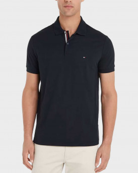 TOMMY HILFIGER MEN'S POLO SHIRT REGULAR FIT- MW0MW35704 - BLUE