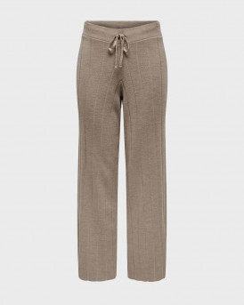 ONLY WOMEN'S KNITTED TROUSERS - 15327675 - BROWN