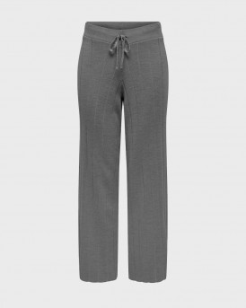 ONLY WOMEN'S KNITTED TROUSERS - 15327675 - DARK GREY