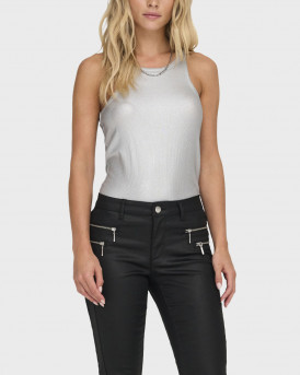 ONLY WOMEN'S SLEEVELESS TOP - 15331630 - SILVER