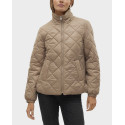 VERO MODA WOMEN'S JACKET HIGH NECK QUILTED - 10311669 - BEIGE