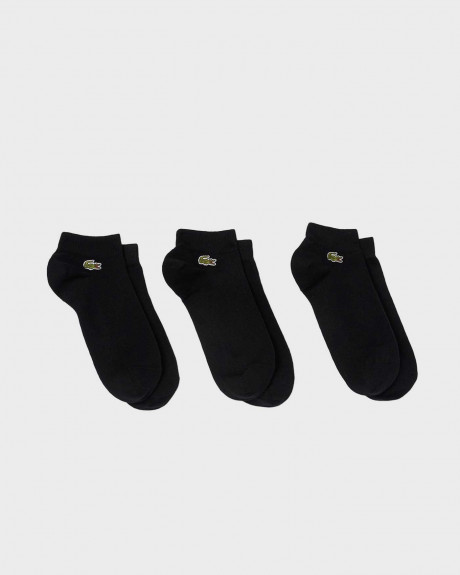 LACOSTE MEN'S SOCKS 3 PAIRS EMBROIDERED DESIGN - RA2917