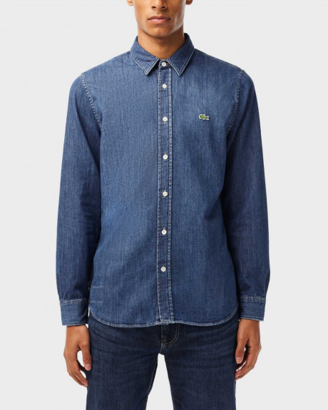 LACOSTE MEN'S DENIM SHIRT REGULAR FIT - CH0197