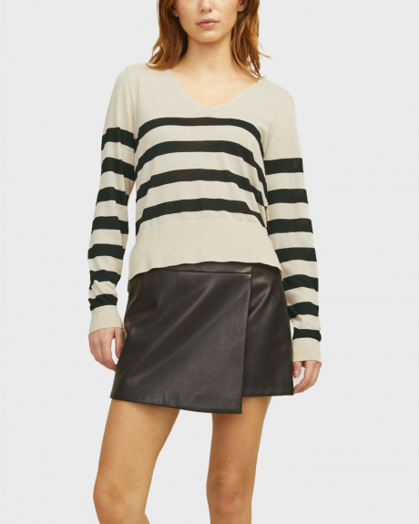 JACK & JONES XX ΓΥΝΑΙΚΕΙΟ ΠΟΥΛΟΒΕΡ ΜΕ V ΛΑΙΜΟΚΟΨΗ - 12262897