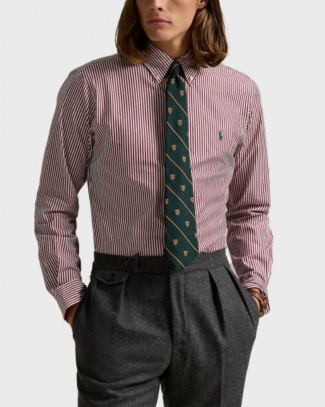 POLO RALPH LAUREN MEN'S REGULAR FIT STRIPED SHIRT - 710929346006