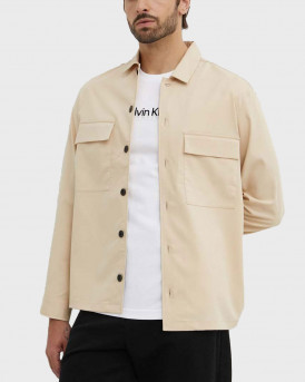 CALVIN KLEIN MEN'S OVERSHIRT - K10K112988 - BEIGE