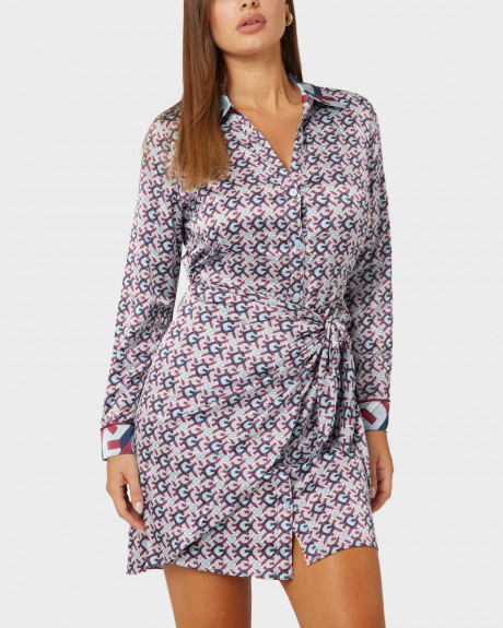 GUESS WOMEN'S DRESS REGULAR FIT ALL-OVER PRINT DESIGN - W4YK35WF1T2