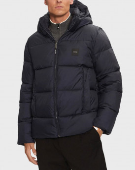 CALVIN KLEIN ΑΝΔΡΙΚΟ ΜΠΟΥΦΑΝ PUFFER ΜΕ ΚΟΥΚΟΥΛΑ - K10K113476 - ΜΠΛΕ