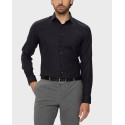 CALVIN KLEIN TONAL DOBBY TEXTURED MEN'S SLIM FIT SHIRT - K10K113528 - BLUE