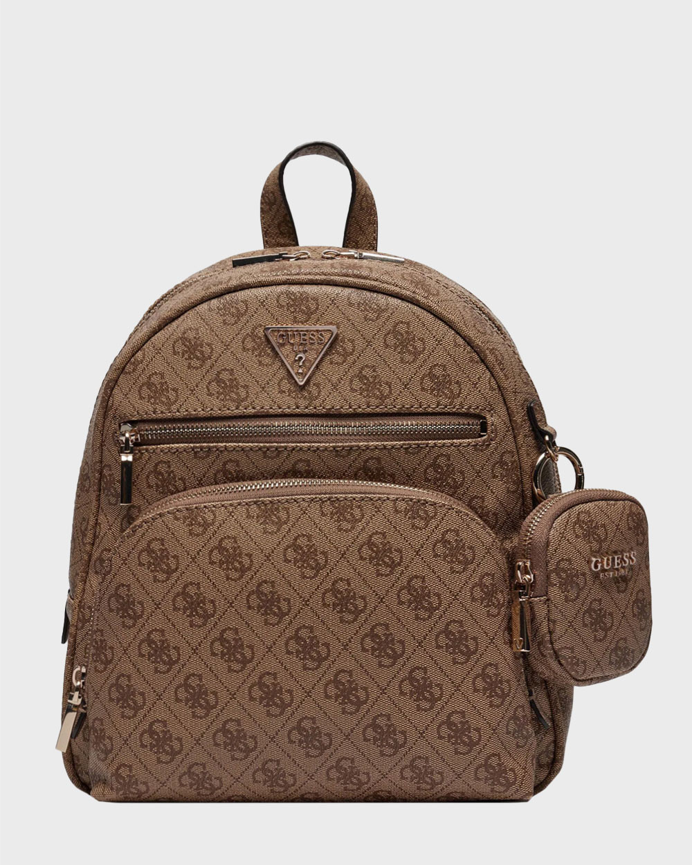 Mocha Handbag Guess Backpack Brown Leather GUESS POWER PLAY