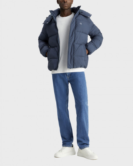 CALVIN KLEIN JEANS ΑΝΔΡΙΚΟ ΜΠΟΥΦΑΝ PUFFER ΜΕ ΚΟΥΚΟΥΛΑ - J30J326104