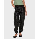 ONLY WOMEN'S FAUX LEATHER CARGO PANTS - 15325118 - BLACK