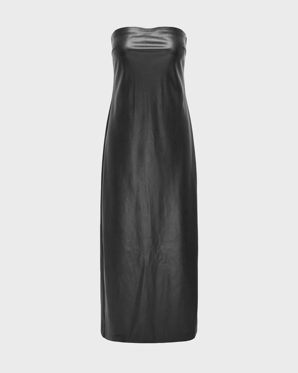 slim fit dress slacks Sculpting Faux Leather Dress main image 1