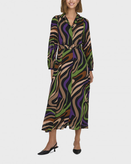 ONLY ΓΥΝΑΙΚΕΙΟ ΜΑΞΙ ΦΟΡΕΜΑ ΜΕ ΖΩΝΗ - 15335346