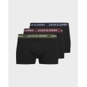 JACK & JONES ΑΝΔΡΙΚΑ ΕΣΩΡΟΥΧΑ 3 ΤΕΜΑΧΙΑ - 12259085 - ΜΑΥΡΟ