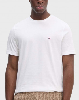 TOMMY HILFIGER ΑΝΔΡΙΚΗ ΜΠΛΟΥΖΑ ΚΟΝΤΟΜΑΝΙΚΗ ΚΑΝΟΝΙΚΗ ΓΡΑΜΜΗ - MW0MW37267 - ΑΣΠΡΟ