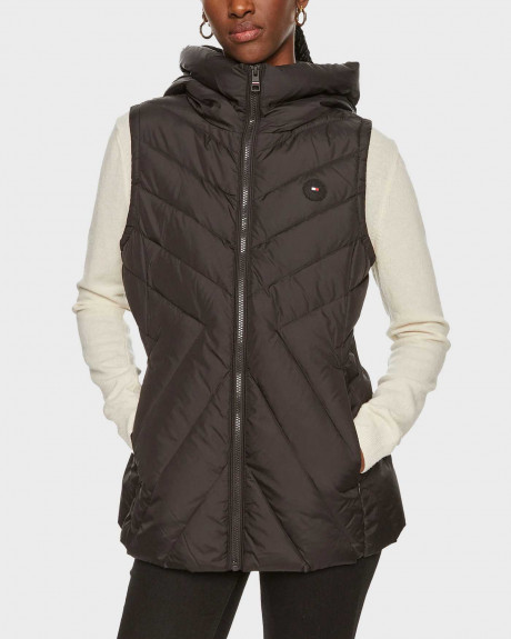 TOMMY HILFIGER ΓΥΝΑΙΚΕΙΟ ΜΠΟΥΦΑΝ ΑΜΑΝΙΚΟ ΜΕ ΚΟΥΚΟΥΛΑ - WW0WW42624