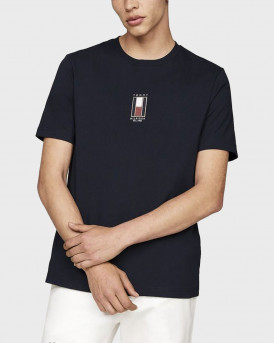 TOMMY HILFIGER ΑΝΔΡΙΚΗ ΜΠΛΟΥΖΑ ΚΟΝΤΟΜΑΝΙΚΗ ΚΑΝΟΝΙΚΗ ΓΡΑΜΜΗ- MW0MW36512 - ΜΠΛΕ