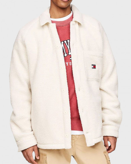 TOMMY HILFIGER MEN'S JACKET REGULAR FIT TEDDY - DM0DM19647