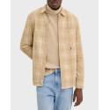 TOMMY HILFIGER MEN'S OVERSHIRT CHECKERED - DM0DM19653 - BEIGE