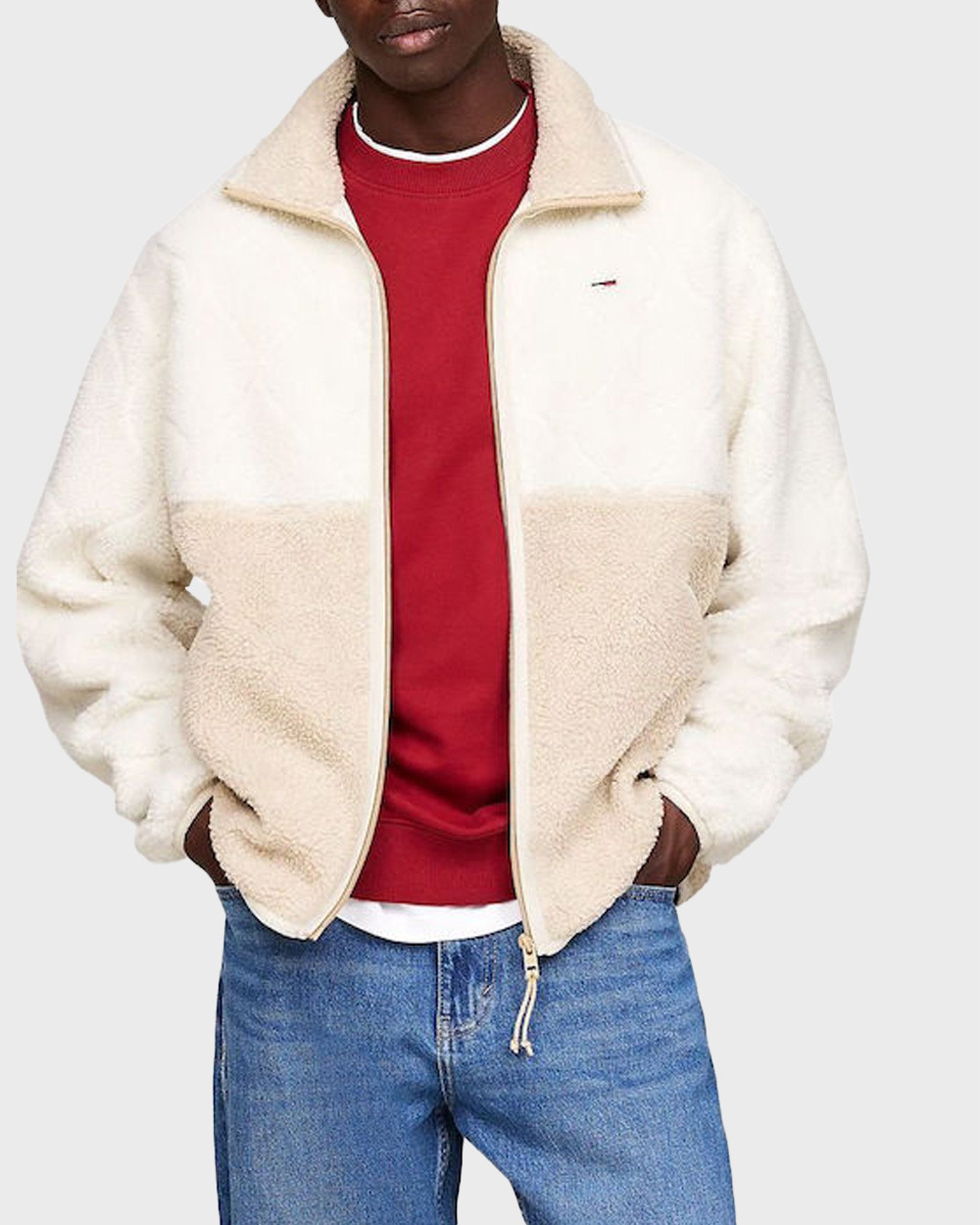 TOMMY HILFIGER MEN'S JACKET FLEECE TEDDY DM0DM19644 sagiakos