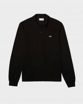 LACOSTE ΑΝΔΡΙΚΗ ΠΟΛΟ ΜΠΛΟΥΖΑ ΜΑΚΡΥΜΑΝΙΚΗ ΚΑΝΟΝΙΚΗ ΓΡΑΜΜΗ - L1312 - ΜΑΥΡΟ