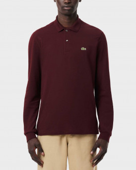 LACOSTE ΑΝΔΡΙΚΗ ΠΟΛΟ ΜΠΛΟΥΖΑ ΜΑΚΡΥΜΑΝΙΚΗ ΚΑΝΟΝΙΚΗ ΓΡΑΜΜΗ - L1312 - ΜΠΟΡΝΤΩ