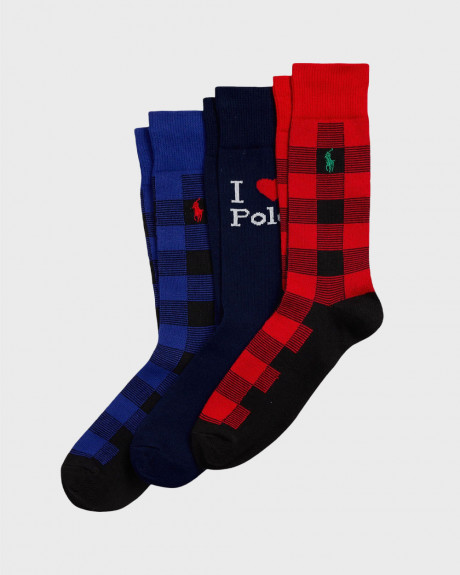 POLO RALPH LAUREN ΑΝΔΡΙΚΟ ΣΕΤ ΔΩΡΟΥ ΚΑΛΤΣΕΣ - 449958863001