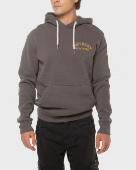 SUPERDRY OVIN TATTOO GRAPHIC ΑΝΔΡΙΚΟ ΦΟΥΤΕΡ ΜΕ ΚΟΥΚΟΥΛΑ - Μ2013957Α - ΑΝΘΡΑΚΙ