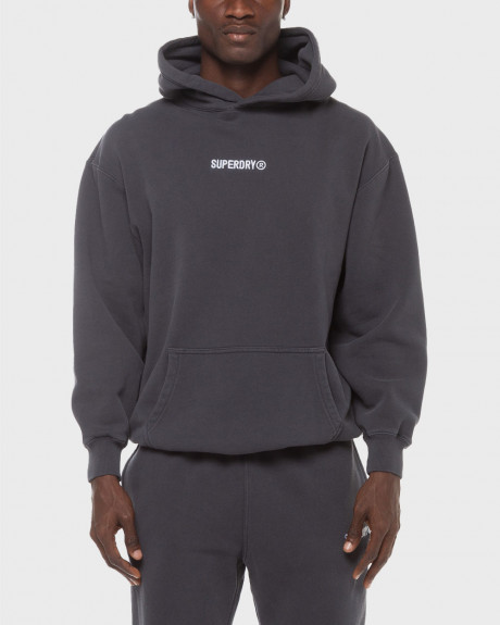 SUPERDRY D2 SDDCD MICRO LOGO GRAPHIC ΑΝΔΡΙΚΟ ΦΟΥΤΕΡ ΜΕ ΚΟΥΚΟΥΛΑ - M2013727A