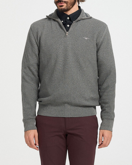 GANT ΑΝΔΡΙΚΟ ΠΟΥΛΟΒΕΡ MICRO TEXTURED HALF ZIP - 8030211