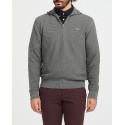 GANT ΑΝΔΡΙΚΟ ΠΟΥΛΟΒΕΡ MICRO TEXTURED HALF ZIP - 8030211 - ΓΚΡΙ