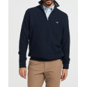 GANT ΑΝΔΡΙΚΟ ΠΟΥΛΟΒΕΡ MICRO TEXTURED HALF ZIP - 8030211 - ΓΚΡΙ