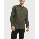 JACK & JONES MEN'S MAO SHIRT - 12235975 - BEIGE