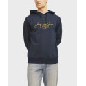 JACK & JONES ΑΝΔΡΙΚΟ ΦΟΥΤΕΡ ΜΕ ΚΟΥΚΟΥΛΑ - 12256838 - ΜΑΥΡΟ