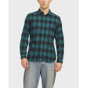 JACK & JONES MEN'S SLIM FIT CHECK SHIRT - 12258425 - RED