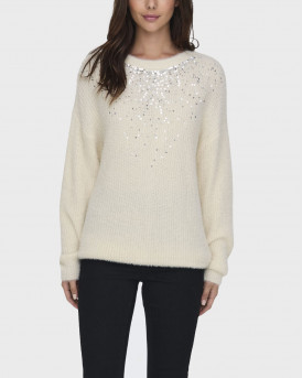 ONLY ΓΥΝΑΙΚΕΙΟ ΠΟΥΛΟΒΕΡ ΜΕ ΠΑΓΙΕΤΕΣ - 15327595 - ΕΚΡΟΥ