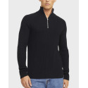 JACK & JONES ΑΝΔΡΙΚΟ ΠΟΥΛΟΒΕΡ HALF-ZIP - 12258473 - ΜΠΛΕ