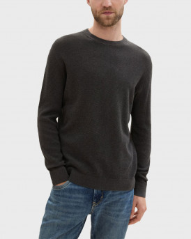 TOM TAILOR ΑΝΔΡΙΚΟ ΠΛΕΚΤΟ ΠΟΥΛΟΒΕΡ - 1042453 - ΑΝΘΡΑΚΙ