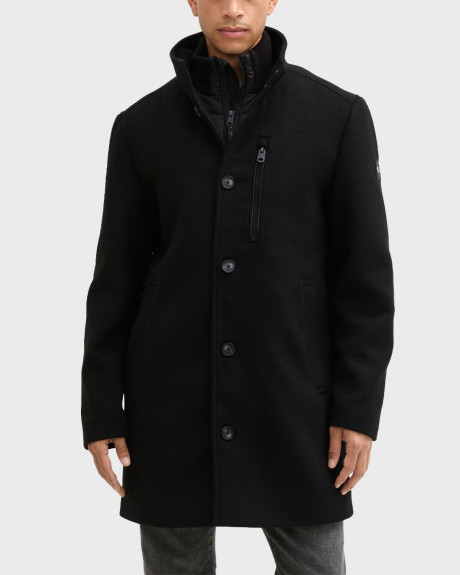 TOM TAILOR ΑΝΔΡΙΚΟ ΜΑΛΛΙΝΟ ΠΑΛΤΟ ΜΕ ΕΣΩΤΕΡΙΚΗ ΕΠΕΝΔΥΣΗ - 1043708