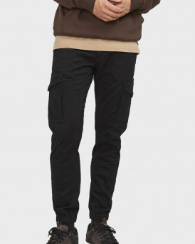 JACK & JONES ΑΝΔΡΙΚΟ ΠΑΝΤΕΛΌΝΙ CARGO ΣΤΕΝΗ ΓΡΑΜΜΗ - 12139912 - ΜΑΥΡΟ