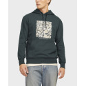 JACK & JONES ΑΝΔΡΙΚΟ ΦΟΥΤΕΡ ΜΕ ΚΟΥΚΟΥΛΑ - 12266801 - ΕΚΡΟΥ