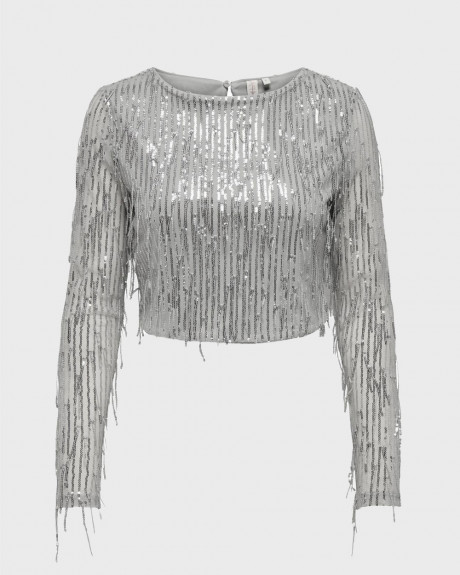 ONLY ΓΥΝΑΙΚΕΙΟ CROP ΤΟΠ ΜΕ ΠΑΓΙΕΤΕΣ - 15331803