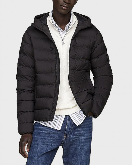 TOMMY HILFIGER MEN'S PUFFER HOODED JACKET - MW0MW37257
